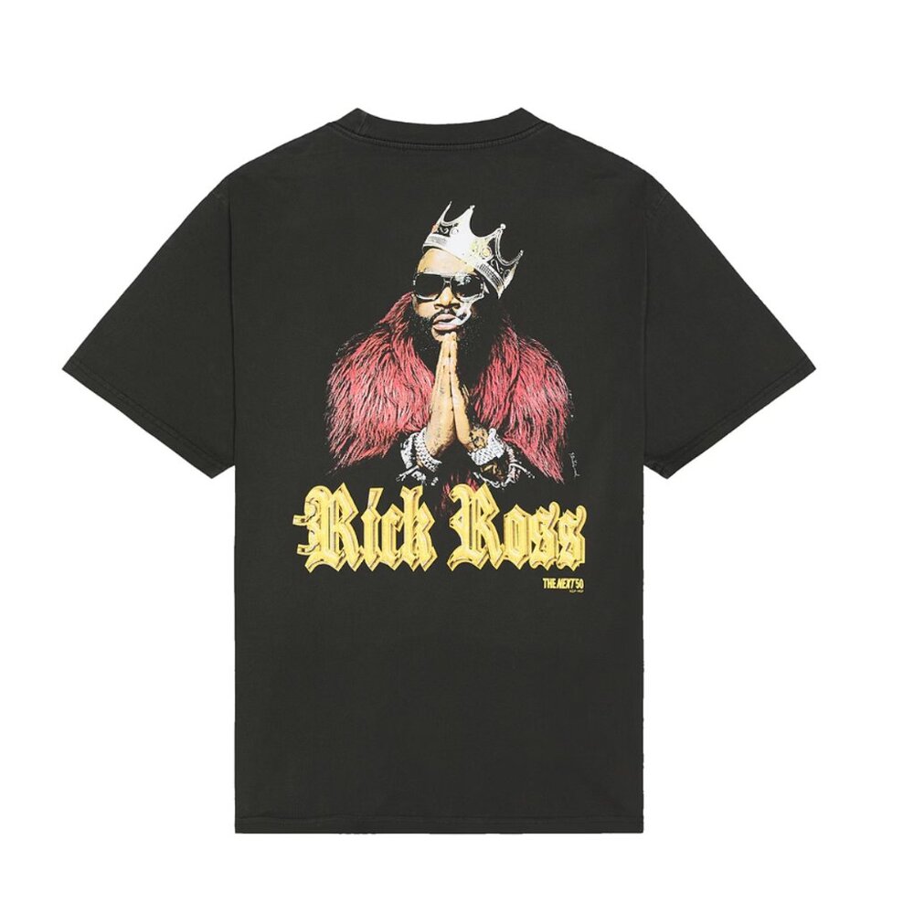 NEW Philcos Rick Ross Gold The Next 50 Tee Black T-Shirt Graphic